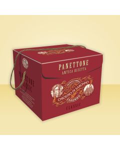 Lazzaroni PANETTONE CLASSIC RED Square gftbox  750g 24-25